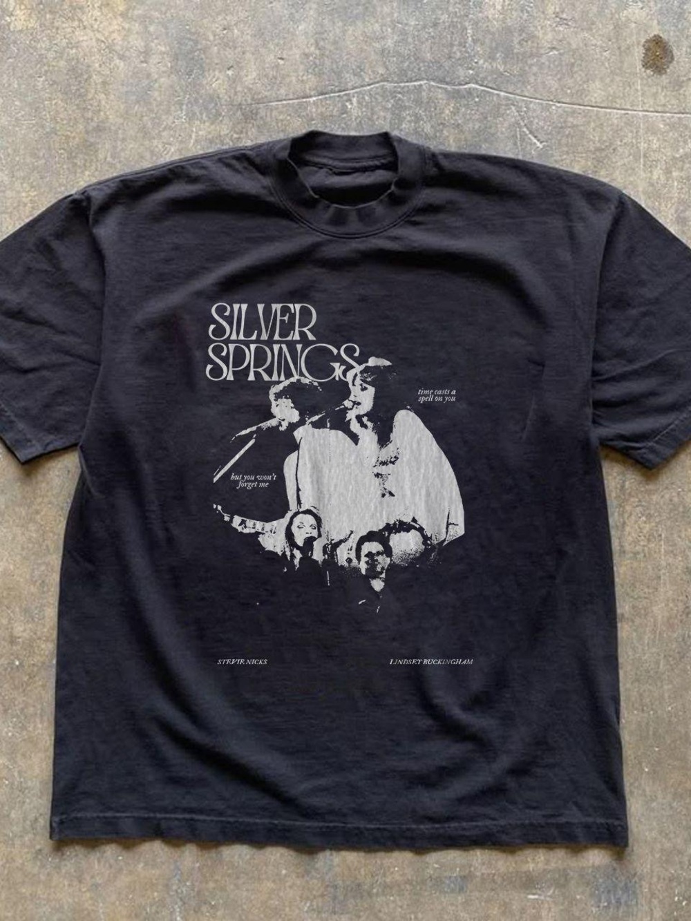 Gildan Black Silver Springs Graphic Tee